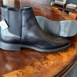 Cole Haan Men's Sleek Black Ankle Boots